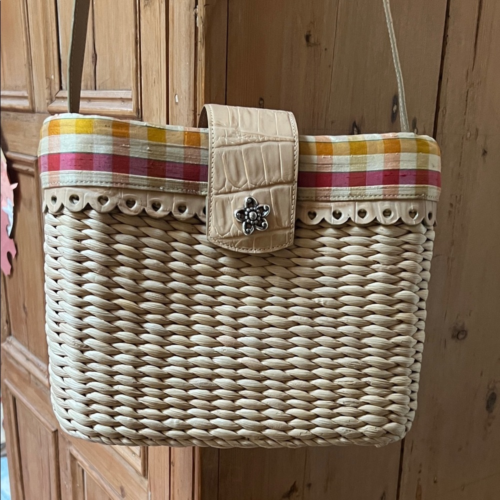 Vintage Brighton Rattan Shoulder Bag